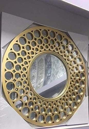 Antique Moroccan Round Gold Mirror Price In Pakistan | Shopylancy.pk