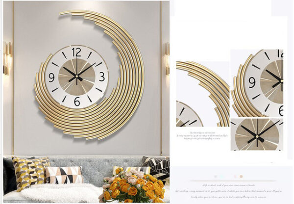 Modern golden wall clock shopylancy
