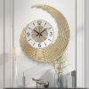 Modern golden wall clock shopylancy