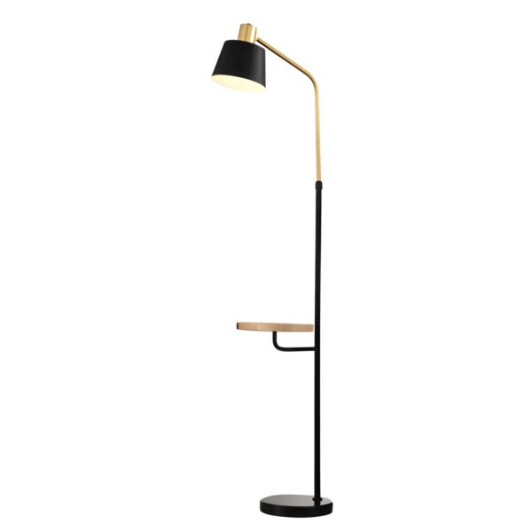 Antique Matt Black & Gold Marble Floor Lamp - Shopylancy.pk