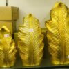 Gold Leaf fiber table vase shopylancy.pk